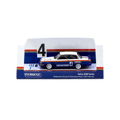 Tarmac Works 1/64 Volvo 240 Turbo Malaysian Group A Championships 1987 Winner #4 - Hobby64