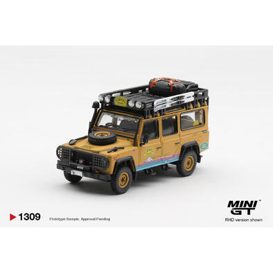 (網店預購) MINI GT Land Rover Defender 110 1998 Camel Trophy Tierra del Fuego CT.10 USA / Blister Packaging (預計2026年10月發貨)