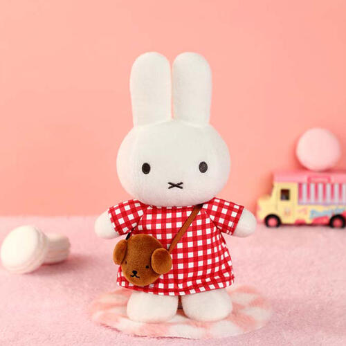 Miffy米菲 格子毛絨公仔