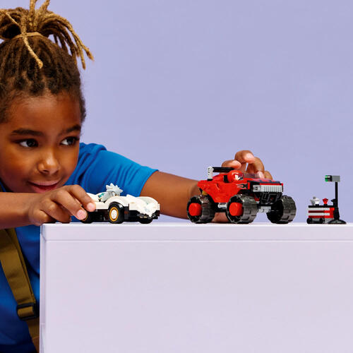 LEGO Sonic the Hedgehog Silver's Car vs. Knuckles' Monster Truck 77118