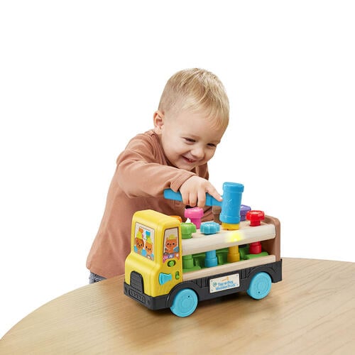 LeapFrog跳跳蛙 環保木製敲釘貨車