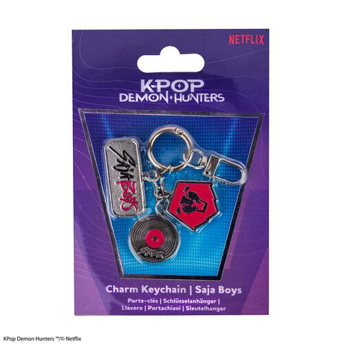 KPop Demon Hunters Saja Boys Charm Keychain