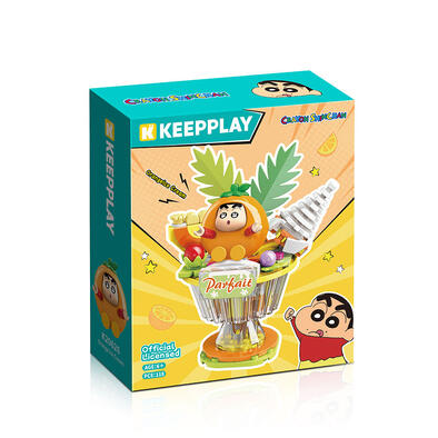 Qman Keepplay 蠟筆小新 香橙雪糕造型積木