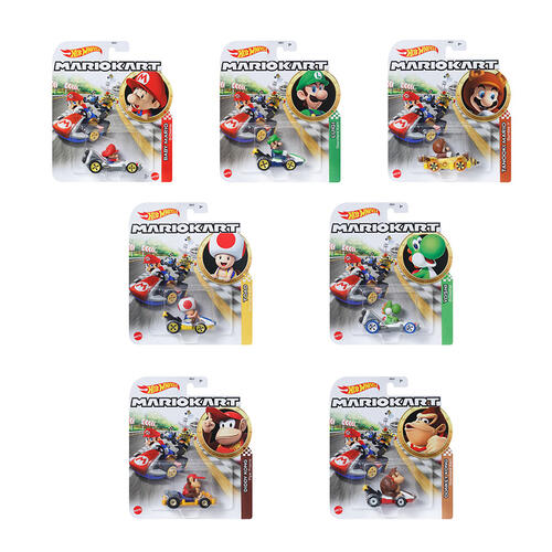 Hot Wheels Mario Kart Replica Diecast Single Box - Assorted (1 Pc)