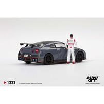 (Pre-Order) MINI GT Nissan GT-R Nismo 2024 Tsukuba Production Car Lap Record W/ Matsuda Figure Tsugio Matsuda Collection (Expected January 2027)
