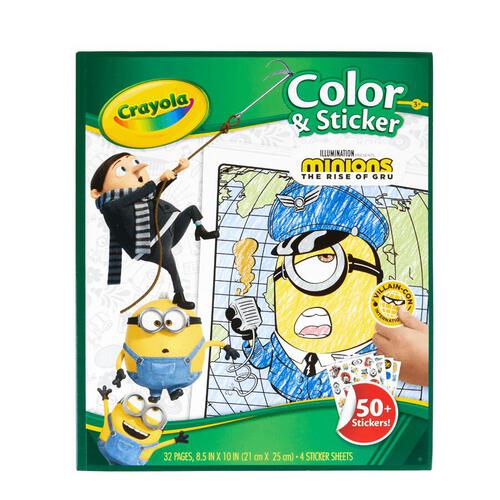 Crayola Minion 2 Color & Sticker Book 