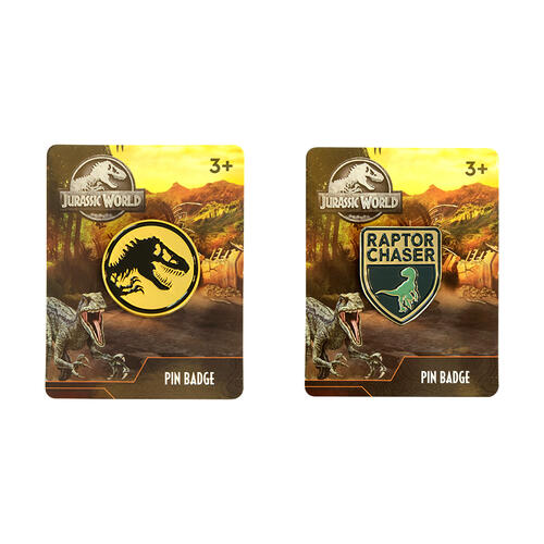 Jurassic World Collectable Pins - Assorted