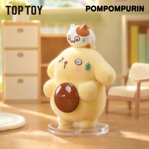 TOP TOY Sanrio三麗鷗 布甸狗 毛絨絨日常系列植絨盲盒 - 盲盒 (單件裝)