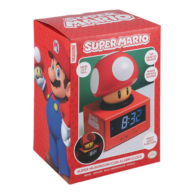 Paladone Super Mario Super Mushroom Icon Alarm Clock