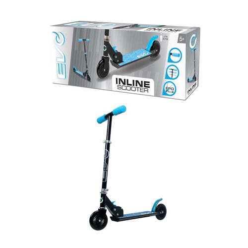 EVO Inline Scooter Black / Light Blue