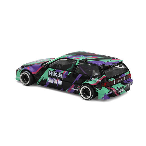 (Pre-order) MINI GT Honda Civic (Ef) Kaido Works Hks (Expected December 2026)