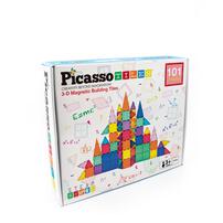 Picasso Tiles 磁力片積木玩具 - 透光彩色101塊套裝