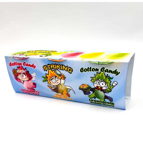 Striking Assorted Flavor Cotton Candy