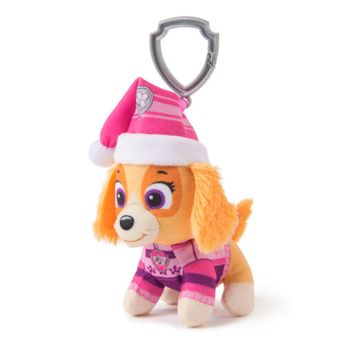 Paw Patrol Mini Holiday Plush Keychain (4 Inches) - Assorted (1 Pc)