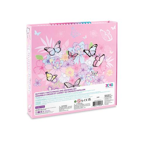 3C4G Butterfly Sketchbook And Drawing Set