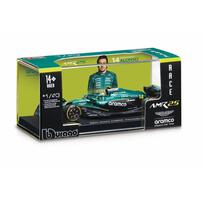 Bburago 1:43 Aston Martin Amr25 with Driver'S Helmet #14/#18  - Assorted (1 Pc)