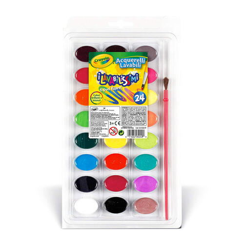 Crayola繪兒樂 可水洗水彩24色裝