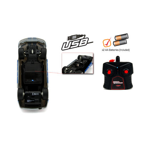 Jada 1:16 Fast & Furious R/C 2002 Nissan Skyline GT-R (BNR34)
