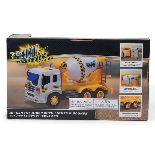 Speed City 10" Cement Mixer With Lights & Sounds