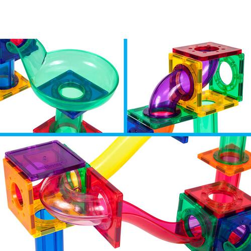 Picasso Tiles Magnetic Marble Run Builder 50pc set