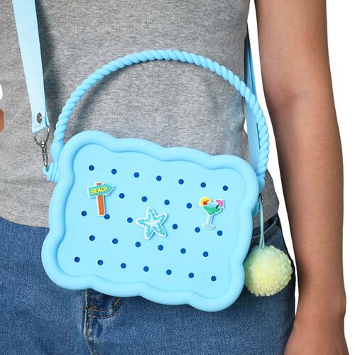 playpop 深藍色硅膠手袋