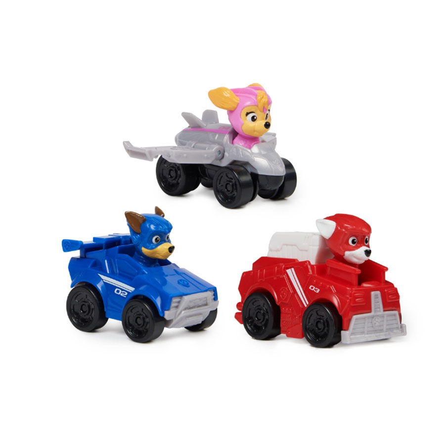 Paw patrol rescue 2025 racers 3 pack