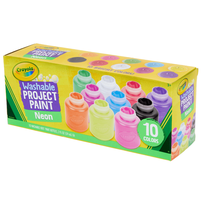 Crayola繪兒樂 10色熒光效果可水洗兒童顏料