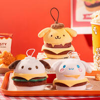 Sanrio Characters漢堡包系列毛絨捏捏樂 - 隨機發貨