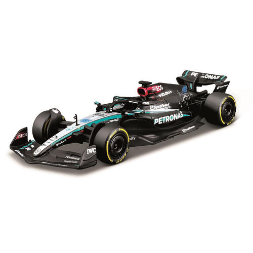 Bburago 1:43 Mercedes Benz Racing Hauler With Mercedes Benz F1W15 Diecast