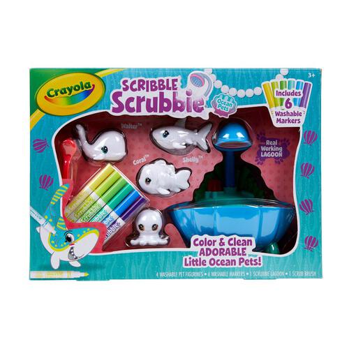 Crayola繪兒樂 Scribble Scribble 海洋寵物套裝