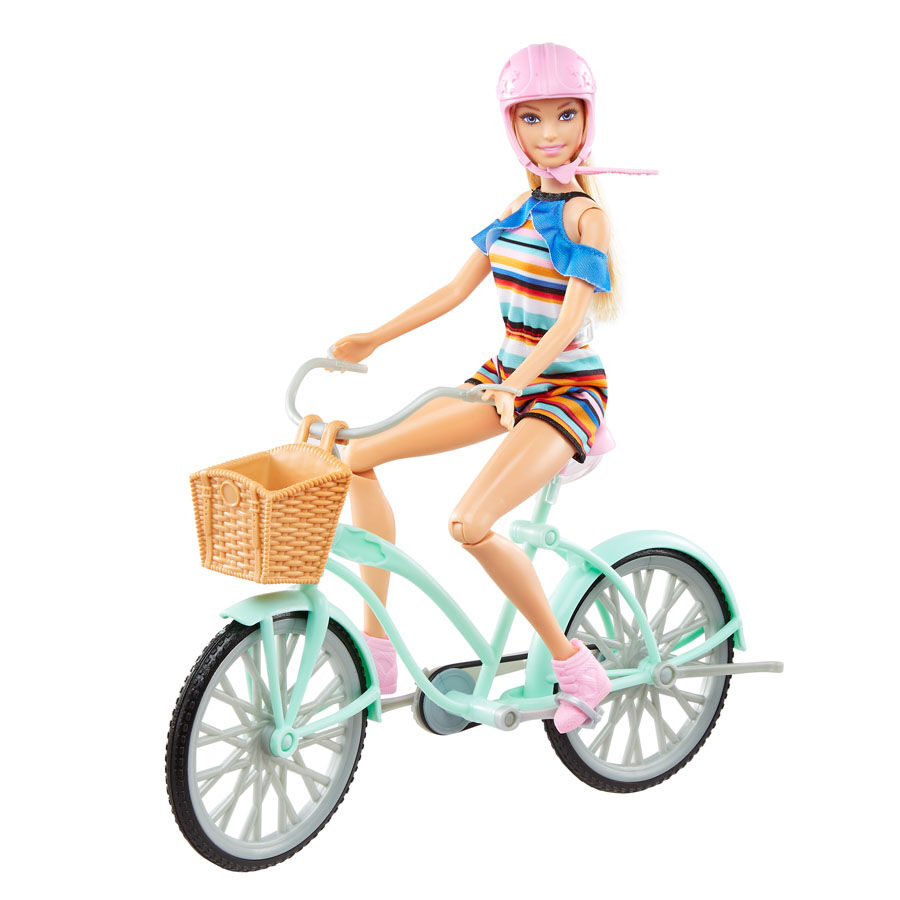Barbie Holiday Fun Doll Bicycle And 
