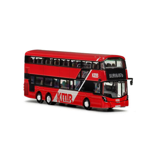 KMB九巴 1:120模型 - 富豪B8L前衛雙子星三型歐盟第六代環保巴士十二米 (路線87D)