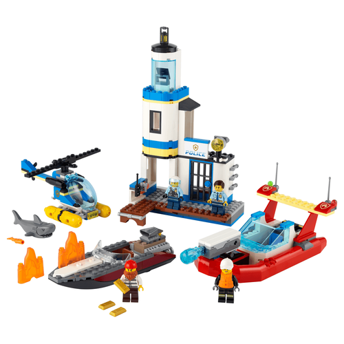 LEGO樂高城市系列 海邊警察和消防任務 60308