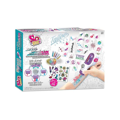 SO YOU Airbrush Tattoo Party playset