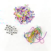 Fuggler Fugg-ccessories Bead Kit - White Base With Black Letter