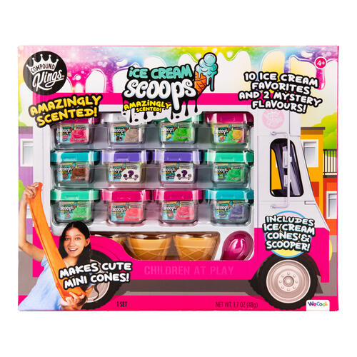 WeCool Ice Cream Scoops Mini Truck Slime Kit