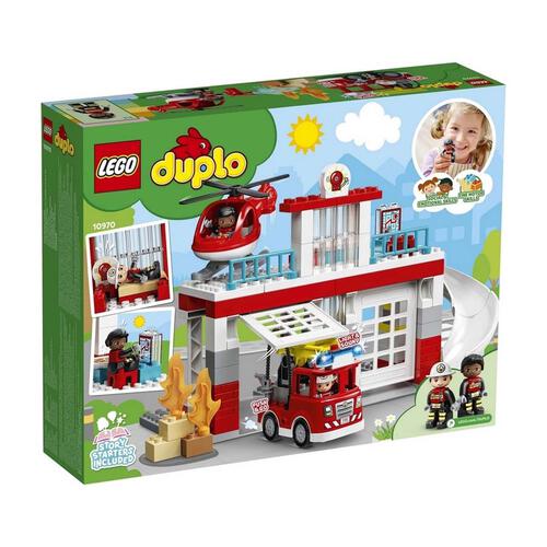 LEGO樂高得寶系列 消防局和直升機 10970