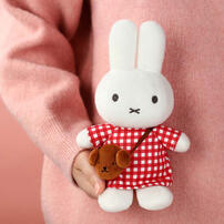 Miffy米菲 格子毛絨公仔