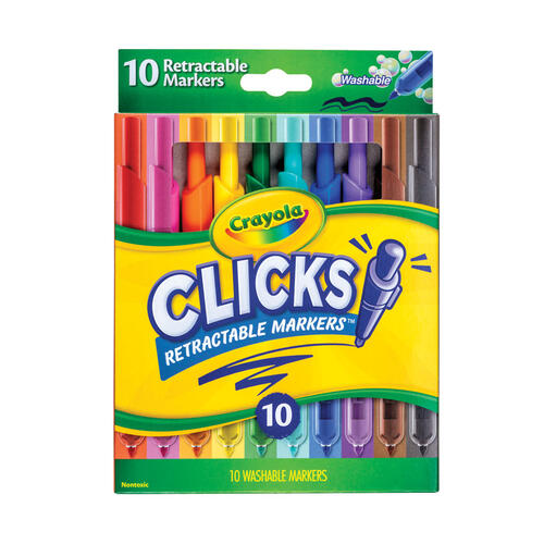 Crayola 10 CT. Washable Clicks Retractable