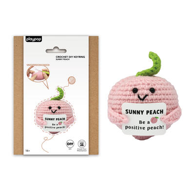 playpop Diy Crochet Keyring - Peach