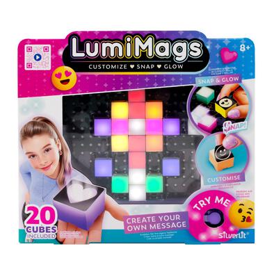 SilverLit銀輝 Lumimags 夢幻磁吸發光拼砌板 黑色