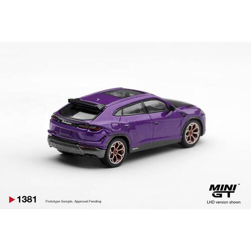(網店預購) MINI GT Lamborghini Urus Performante Viola Pasifae / Blister Packaging (預計2027年2月發貨)