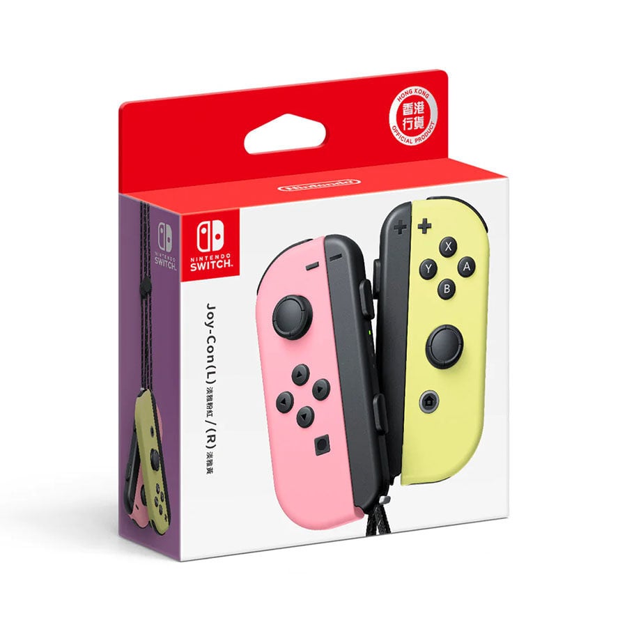 Nintendo Switch Joy-Con (左/右) - 淡雅粉紅/淡雅黃| 香港玩具“反”斗