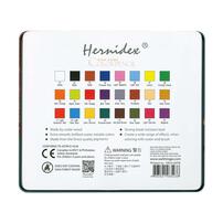 Hernidex 24色高級松木水溶性顏色筆