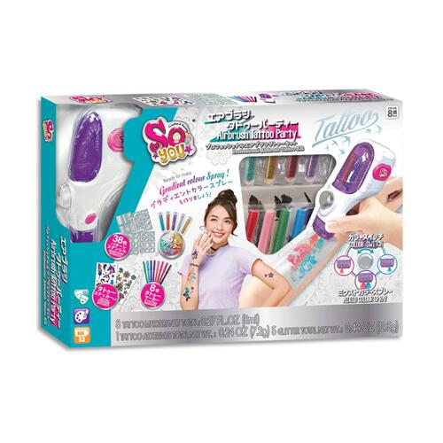 SO YOU Airbrush Tattoo Party playset