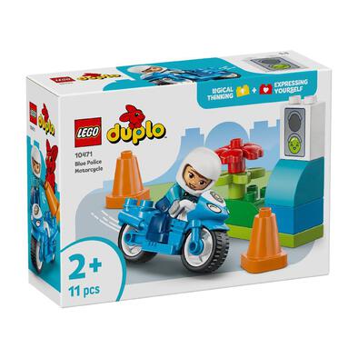 LEGO樂高得寶系列 藍色警用電單車 10471