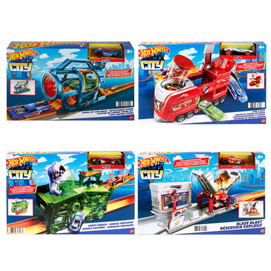 Hot Wheels風火輪城市主題添置新”軌”遊戲組合單件裝 - 隨機發貨