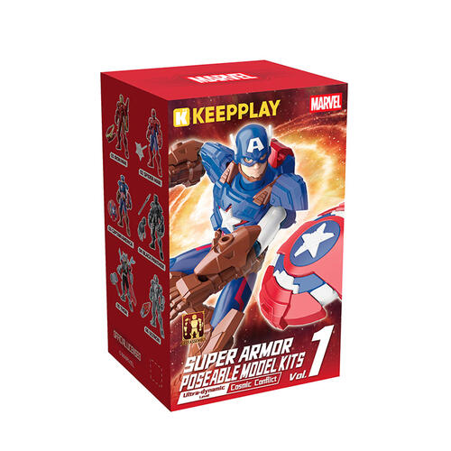 Qman Keepplay Marvel 美國隊長造型積木