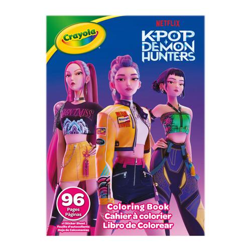 Crayola K-Pop Demon Hunters Coloring Book 96 Pages