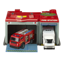 Speed City Emergency Station with Fire Truck & Ambulance
